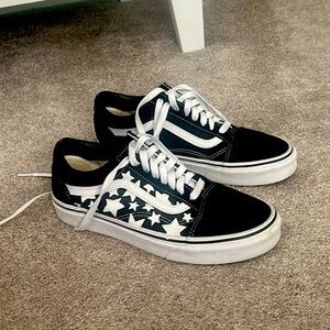 Custom Black and White Old Skool Vans